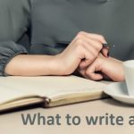 What to write about